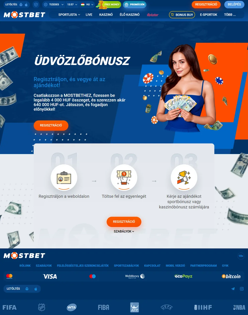 A Mostbet bónusz részletes feltételei: forgatási követelmény és korlátozások az operátor oldalán